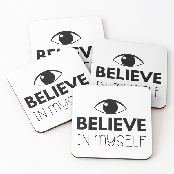 Item preview, Growth Mindset I BELIEVE IN MYSELF (EYE BELIEVE) designed and sold by simplisticated.