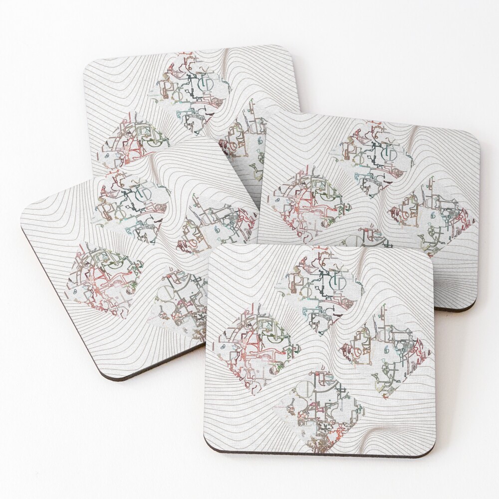 Item preview, Coasters (Set of 4) designed and sold by AzureKang.