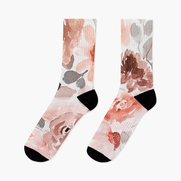 Item preview, Floral, Watercolor, Soft, Pastel, Rose Gold, Blush Pink and Gray designed and sold by meggydesigns.