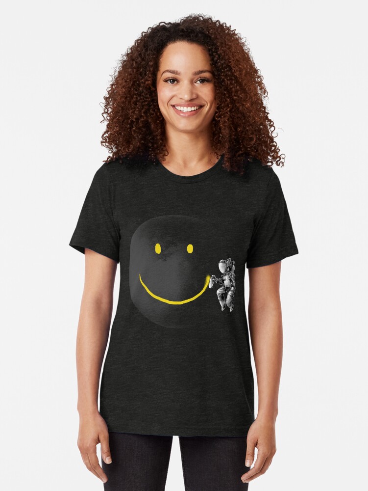 Alternate view of Make a Smile Tri-blend T-Shirt