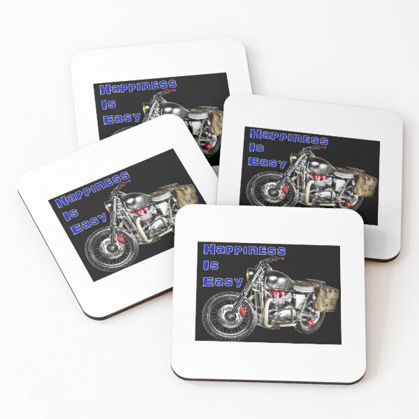 Item preview, Happiness is easy - MotorBike designed and sold by masterchef-fr.