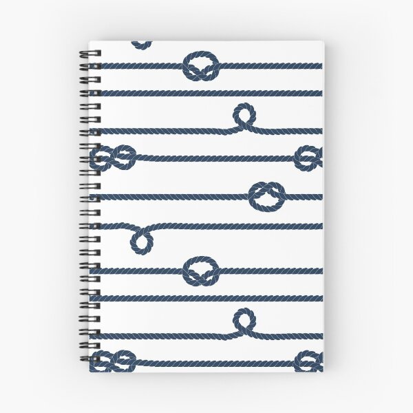 Item preview, Navy rope with knots on white, elegant marine style  designed and sold by natalyon.