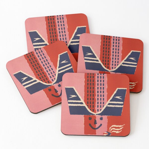 Item preview, USA Fly Boac vintage travel poster designed and sold by stickart-marek.