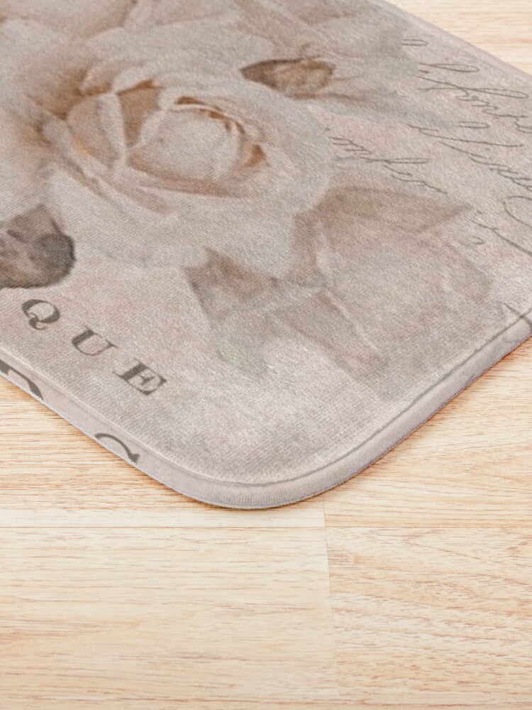 Alternate view of french vintage roses Bath Mat