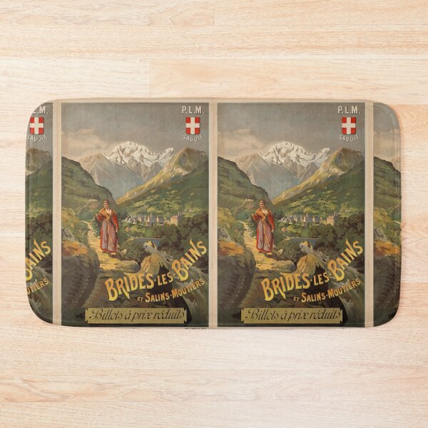 Item preview, PLM Brides les Bains vintage travel poster designed and sold by stickart-marek.