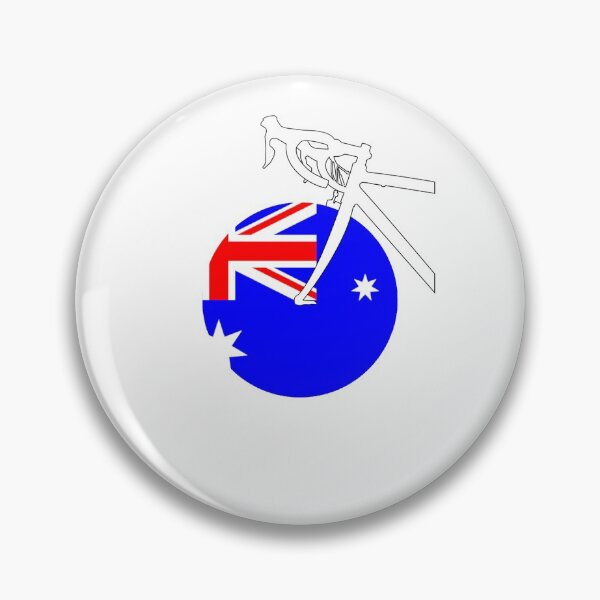 Artikelvorschau, Rennrad australische Flagge entworfen und verkauft von RabeDesigns.