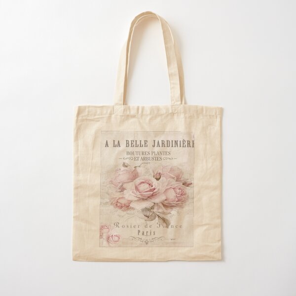 french shabby chic Cotton Tote Bag