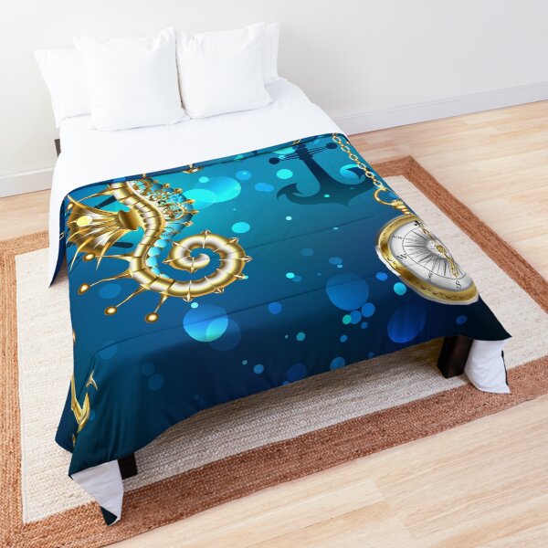 Submerged Mechanical Seahorse Comforter