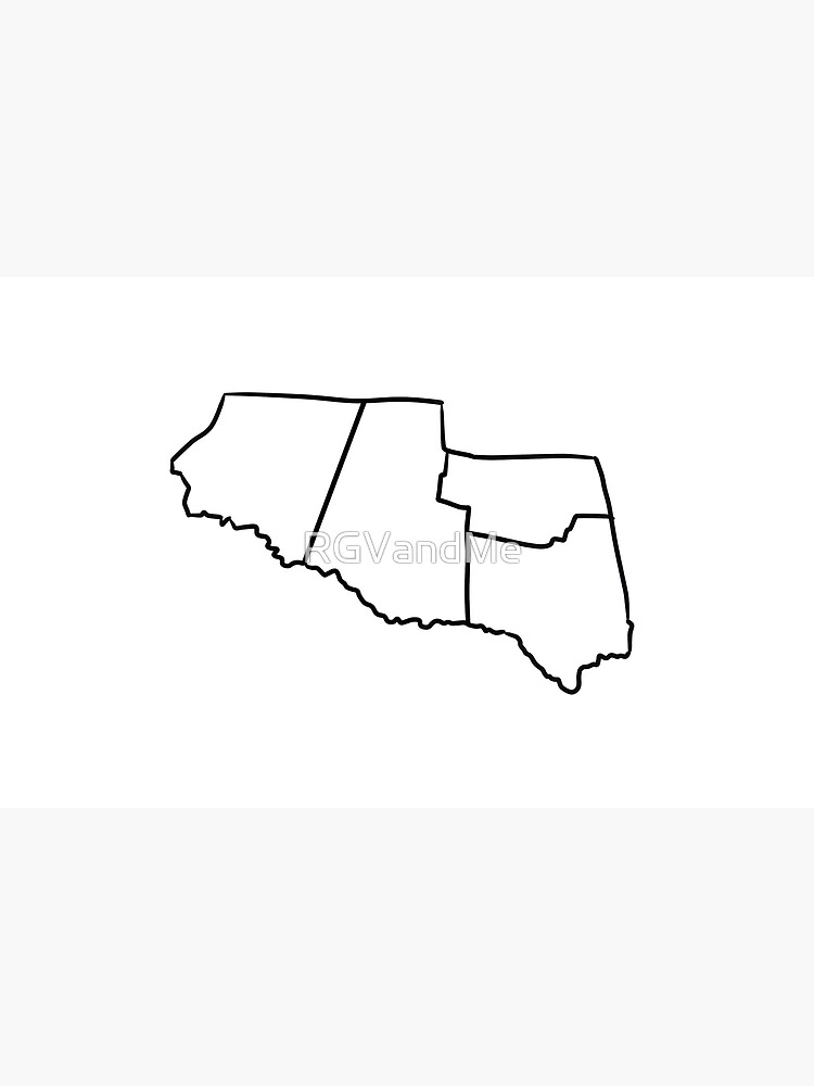 Rgv Counties Outline Laptop Skin By Rgvandme Redbubble