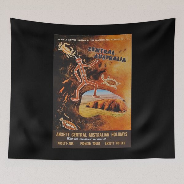 Item preview, Central Australia vintage travel poster designed and sold by stickart-marek.