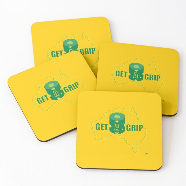 Item preview, "Get a Grip" Australia - Toilet Humour T-Shirt and merchandise design.by JohnnyMyass designed and sold by JohnnyMyass.