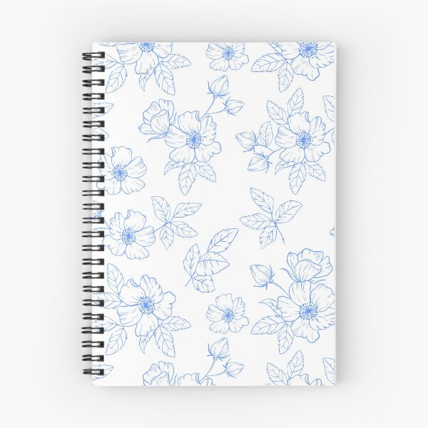 Artikelvorschau, Blaues Blumenmuster für Sommer entworfen und verkauft von Katbydesign.