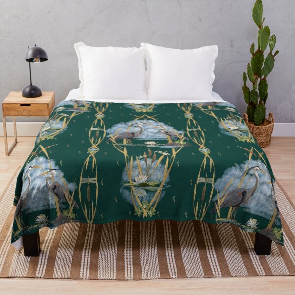Item preview, Great Blue Heron | Deep Green designed and sold by L Diane Johnson.