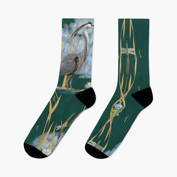 Item preview, Great Blue Heron | Deep Green designed and sold by L Diane Johnson.