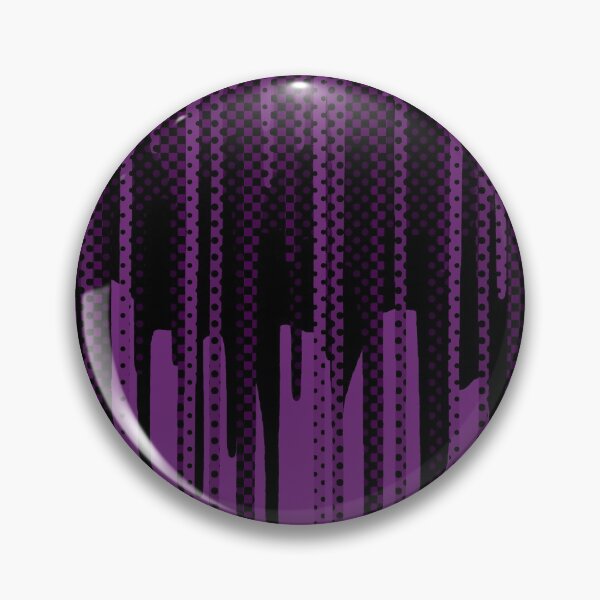 Item preview, Paint drips in purple halftone Pop Art designed and sold by JillBusbyArt.