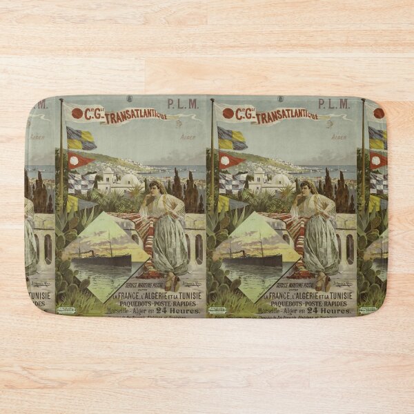Item preview, PLM Alger vintage travel poster designed and sold by stickart-marek.