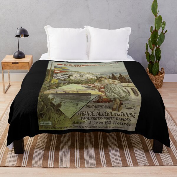 Item preview, PLM Alger vintage travel poster designed and sold by stickart-marek.
