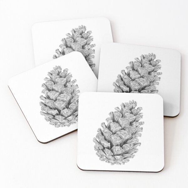 Item preview, Monochrome Pine Cone designed and sold by wcoloursbyJulia.