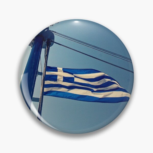 Item preview, GREEK FLAG - CORFU BOAT.. designed and sold by MONRO CORFU.