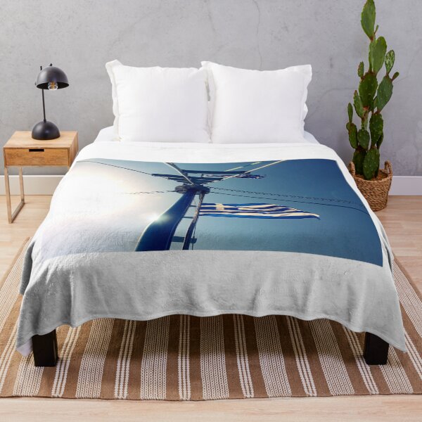 Item preview, GREEK FLAG - CORFU BOAT.. designed and sold by MONRO CORFU.