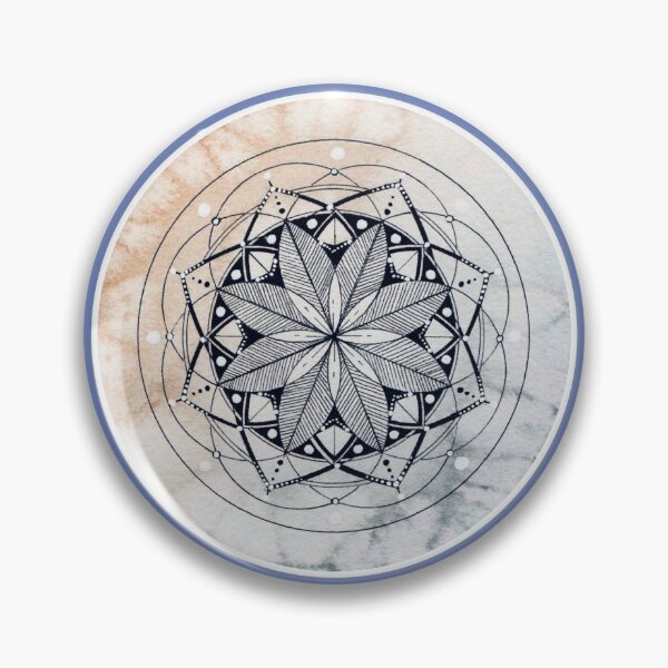 Item preview, Watercolor Winter Morning Mandala designed and sold by alubner.