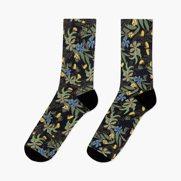 Item preview, Vintage color floral flower leaves pattern designed and sold by Illutino.
