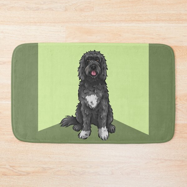 Item preview, Portuguese Water Dog | Cute Dog Art | Green Background designed and sold by shirinsart.