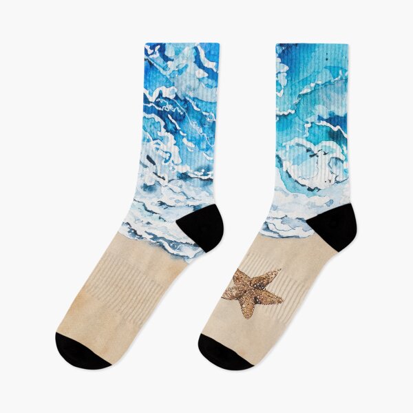 Item preview, Watercolor Beach with Starfish designed and sold by Lisa Casineau.
