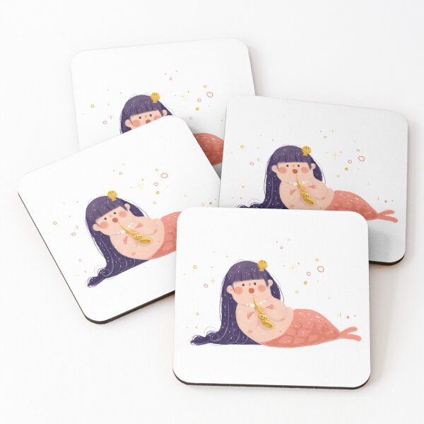Item preview, mermaid and her shell flute designed and sold by lisasaputra.