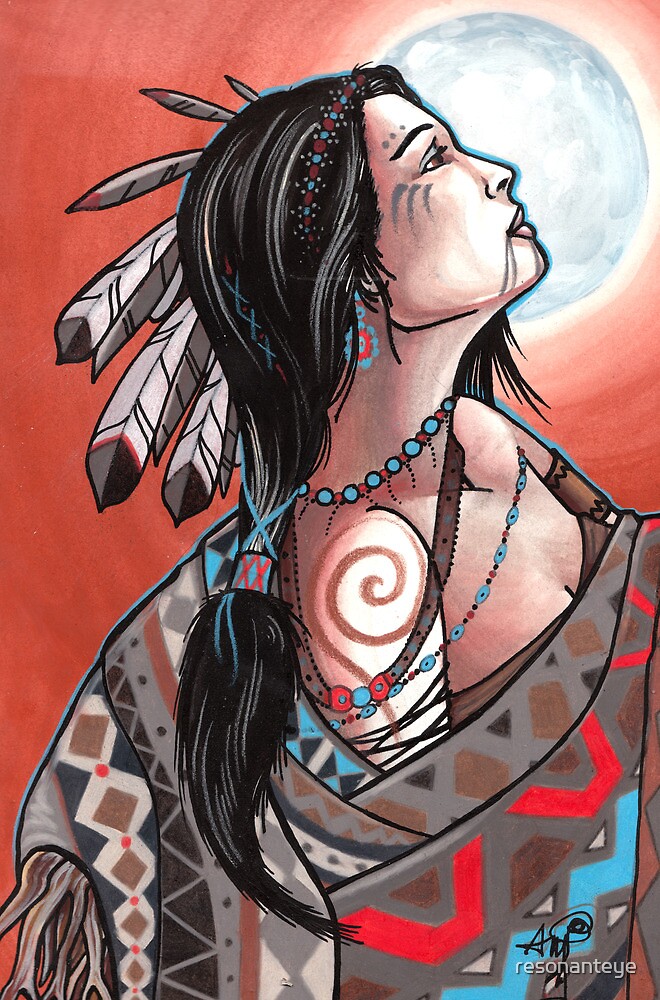 native moon maiden by resonanteye