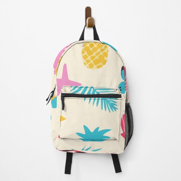 Beach objects pattern Backpack