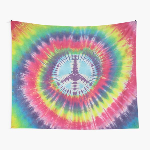 Peace Sign Tie Dye Tapestry