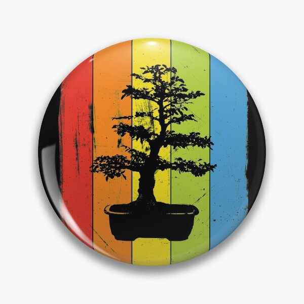 Item preview, Rainbow Bonsai Tree Distressed Style designed and sold by Delightfully Cynical.