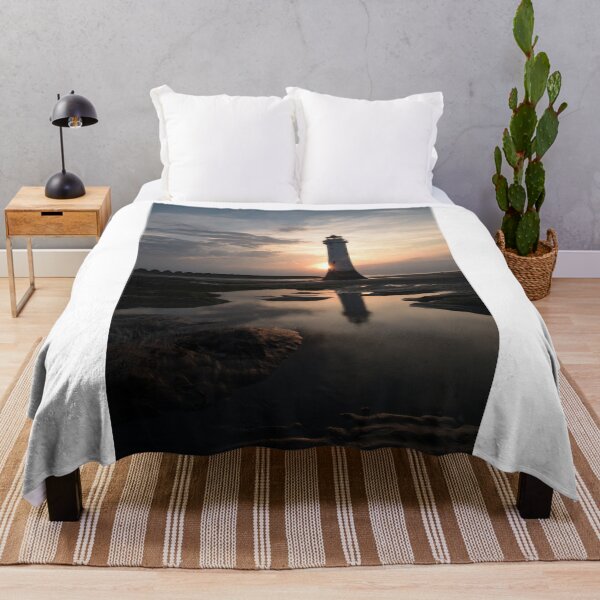 Item preview, Sunset Over New Brighton Lighthouse on Hottest Day in June 26/6/2020 Loverly Landscape. designed and sold by ALEXANDER STEPHEN PEMBERTON.