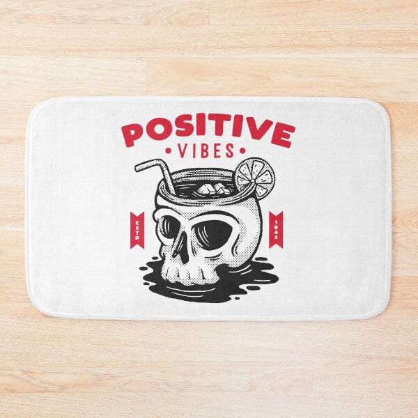Item preview, Skull positive vibes designed and sold by trendtis.