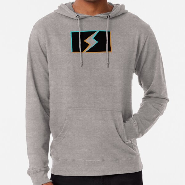 bolt stencil holo graphic Lightweight Hoodie
