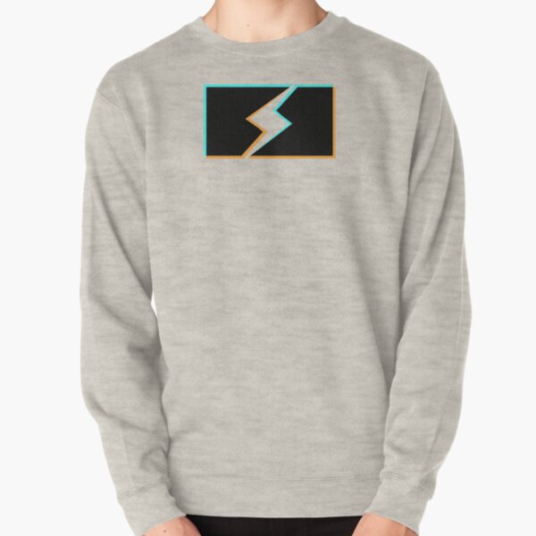 bolt stencil holo graphic - white version Pullover Sweatshirt