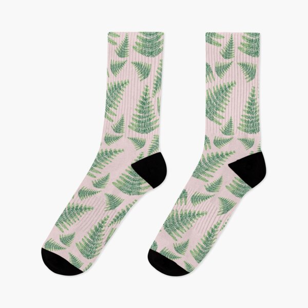 Item preview, Fresh Peachy fern repeat print designed and sold by Pippywhippy.