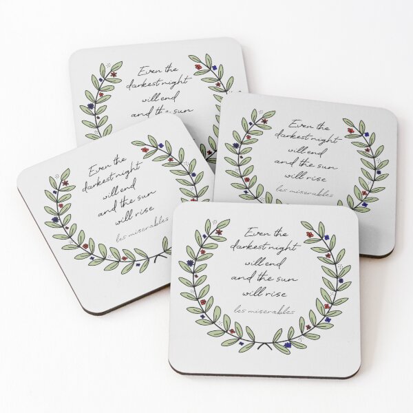 Item preview, Les Miserables Flowers Quote designed and sold by dragraceuk.