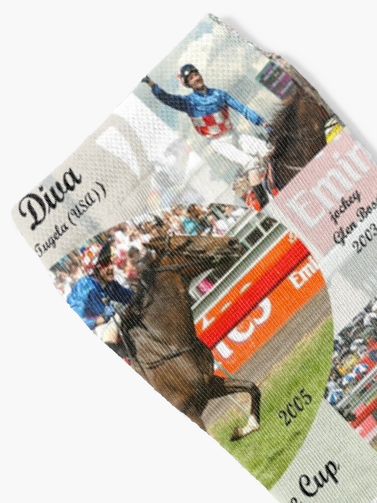Alternate view of Makybe Diva Melbourne Cup Hat Trick Socks