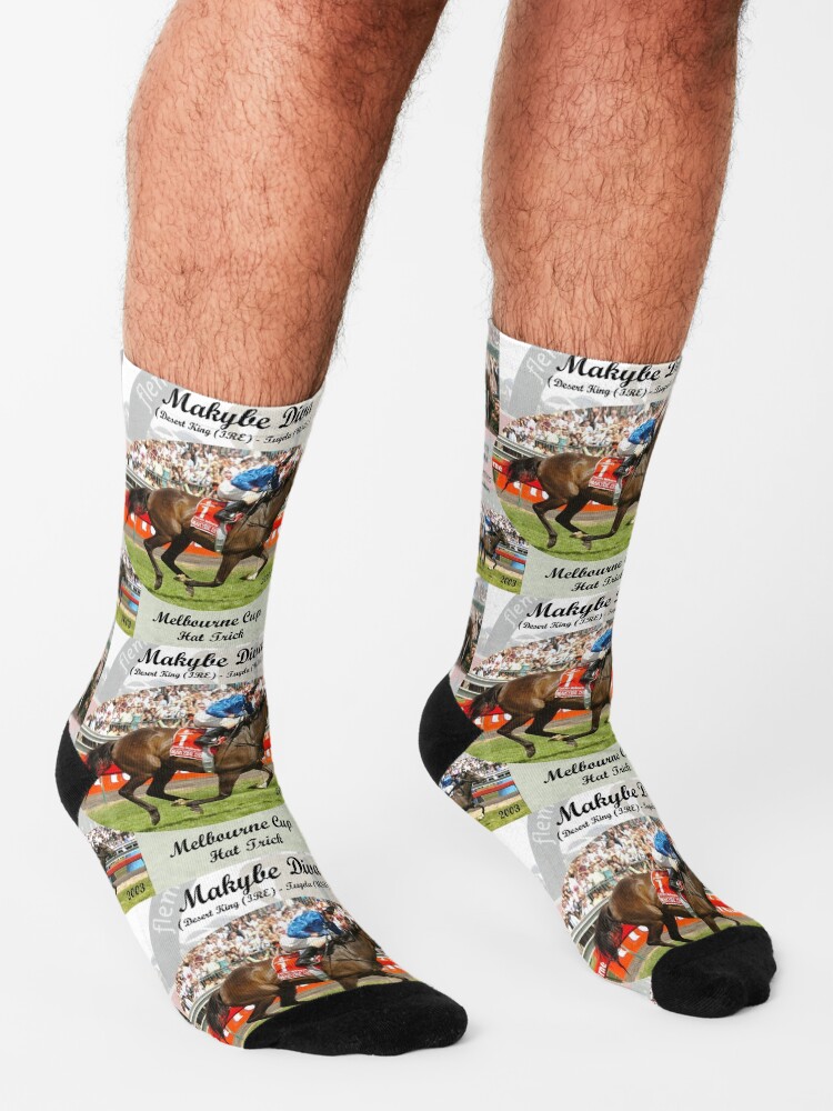 Alternate view of Makybe Diva Melbourne Cup Hat Trick Socks