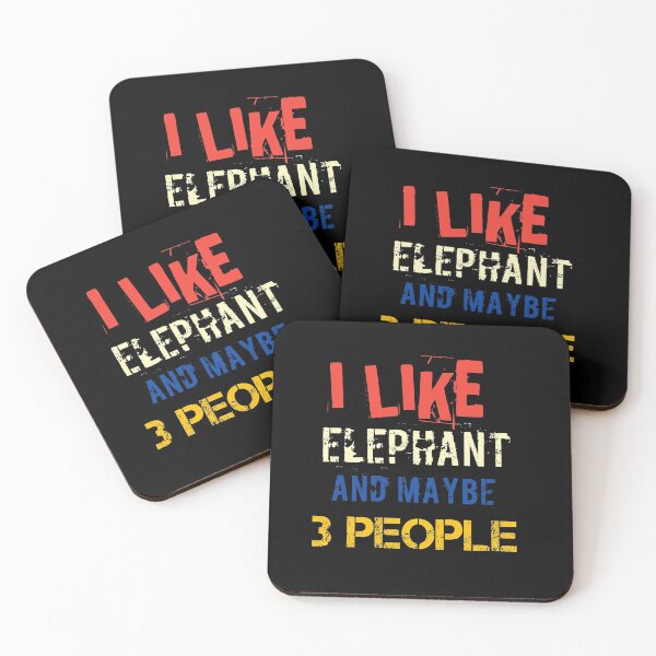 Item preview, I like elephant and maybe 3 people designed and sold by Ayoublab.