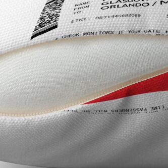 Alternate view of Boarding Pass 5748X5748 (LHR) Throw Pillow