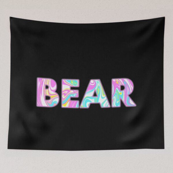 Item preview, BEAR In Psychedelic Colours designed and sold by SquareClub.
