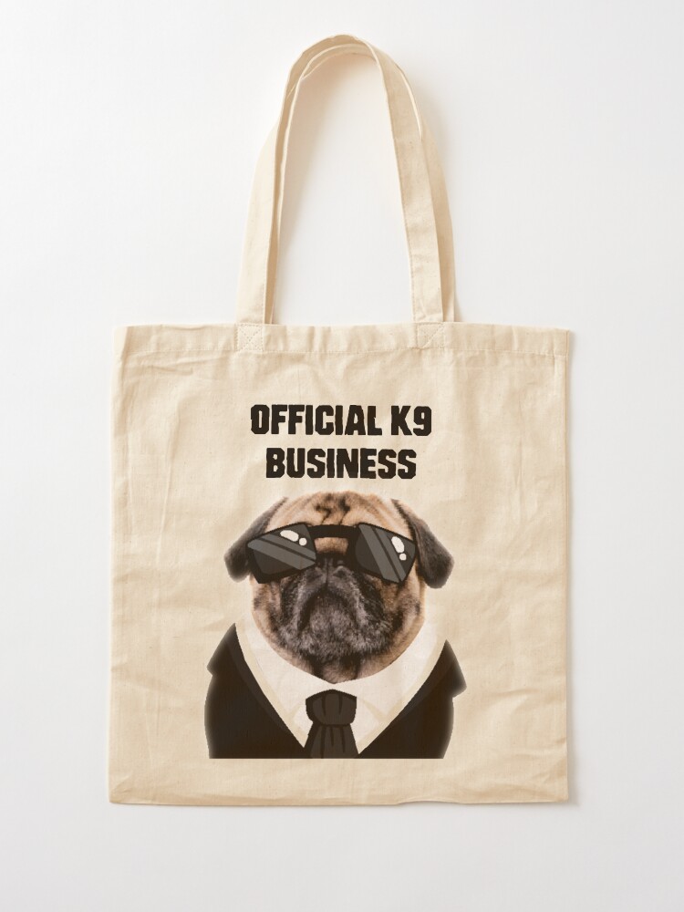black dog tote