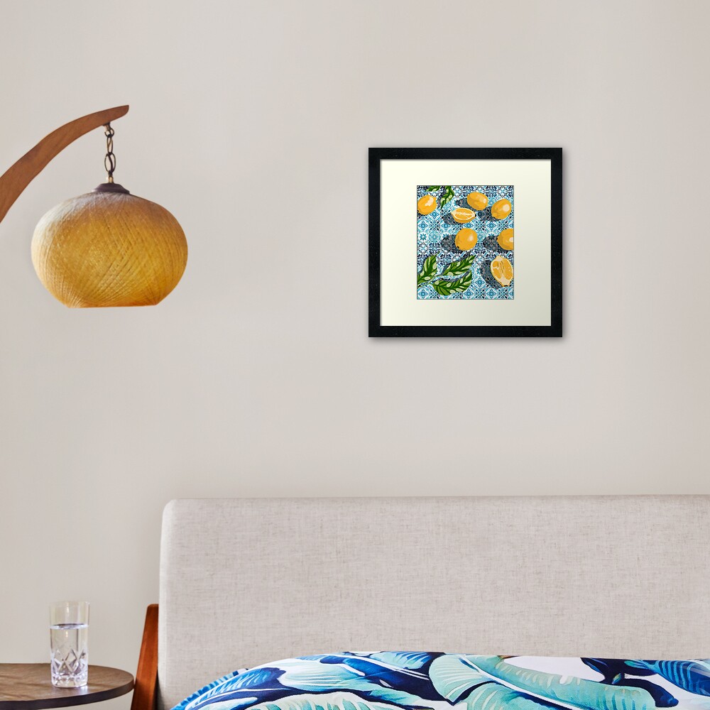 Sweet just isn't as sweet without the sour #painting Framed Art Print