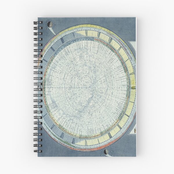Item preview, Vintage Celestial Star Map with Planetary Orbits (1858) designed and sold by BravuraMedia.