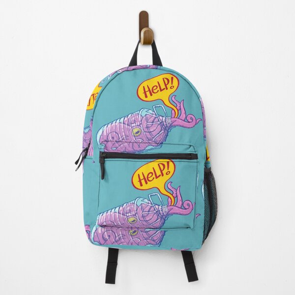 Item preview, Octopus inside a plastic bottle asking for help designed and sold by Zoo-co.
