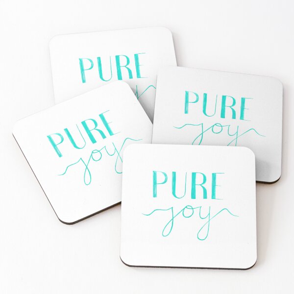 Item preview, Pure Joy | ocean inspired hand lettering designed and sold by CindyGetsArty.