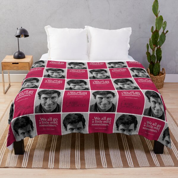 Item preview, We all go a little mad sometimes Alfred Hitchcock Quote Psycho Officially Licensed Fan Art designed and sold by Mauswohn.